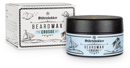 Störtebekker® Premium Beard Wax pflegt den Bart und bringt ihn in Form - 50ml Tiegel 100% kompostierbar - Bartwachs Herren mit angenehmen Duft - Bart Balsam/Bart Wachs - Bartpflege - Made in Germany