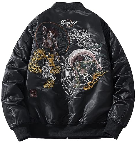 XYXIONGMAO Streetwear bomberjackor vindjacka techwear spökbroderi mönster kläder flygjacka för män