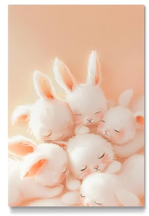 artboxONE Galerie-Print 150x100 cm Ostern-kuscheln hochwertiges Acrylglas auf Alu-Dibond Bild - Wandbild von Carina
