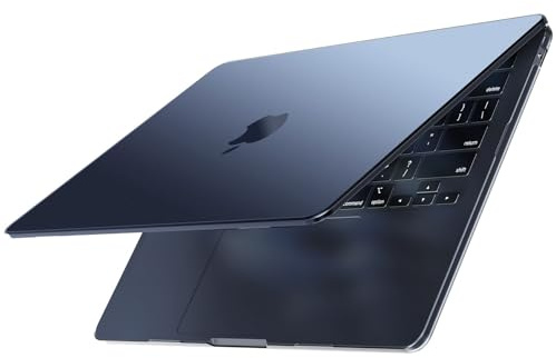 EooCoo Funda Compatible con MacBook Air 13 Pulgadas M5 M4 M3 M2 2026 2025-2022 Ultrafina Carcasa Dura para Mac Book Air 13,6 Case A3449 A3240 A3113 A2681- Azul Medianoche Mate Cover [Midnight de Mac]