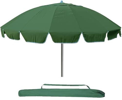 Marvin Ombrellone da Spiaggia Sunbeach Antivento Inclinabile con Borsa Portatile Mare Giardino 220cm e Palo in Alluminio (Verde)