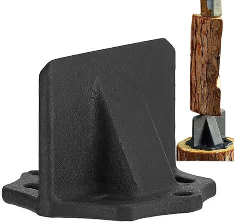 Divisor de madera para leña, cuña de separación de madera | Divisor de madera cúbica, cortador de leña, herramienta de separación de madera, para vida rural, camping al aire libre, chimeneas