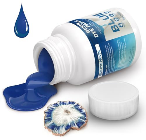 Harz Farbpaste Blau, Epoxidharz Farbe, Farbe für Epoxidharz, Konzentrierte Epoxy Resin Pigment Paste, Konzentrierter UV Harz Farbstoff, Epoxy Resin Pigment Paste für Malerei(Blau100ml)
