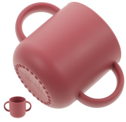 Toddmomy Bicchiere Antigoccia Silicone Per Allenamento Per Manici Per Apprendimento Indipendente Facile e Maneggiare Per Compleanni e