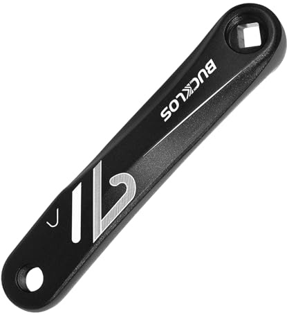 AEYINO Ebike Mountain Bike Square/Diamond Crank Arm -152MM/170MM MTB Aluminum Bicycle CrankSet for Road Bike/Exercise Bike/Fat Bike/Commuter Bike (Only Left 170mm Diamond Crank)