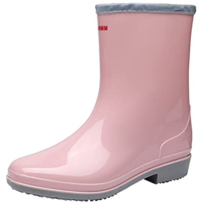 Generisch Zapatos de lluvia de verano Botas al aire libre resistente al desgaste jardín damas zapatos de agua zapatos botas de mujer, Rosa., 41 EU