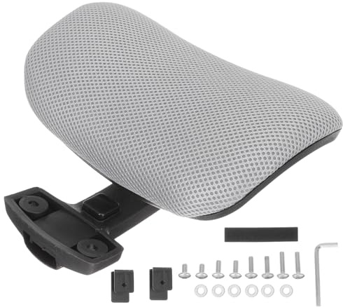 Generico Cuscino Poggiatesta Sedia Ufficio Regolabile con Supporto Ergonomico per Protezione Collo Installazione Facile con Clip Design Curvo e Rimovibile Adatto per Poltrone da Computer