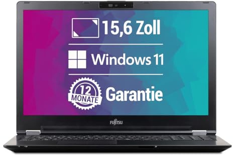 Fujitsu LifeBook U7510 15,6 Zoll Full HD Laptop Intel Core i3-10110U@ bis zu 4,1 GHz 8 GB 256 GB SSD mit Windows 11 Pro & GRATIS Antiviren-Software inkl. 12 Monate Garantie