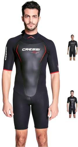 Cressi ALTUM Man 3MM Shorty Wetsuit Black/Red M/3