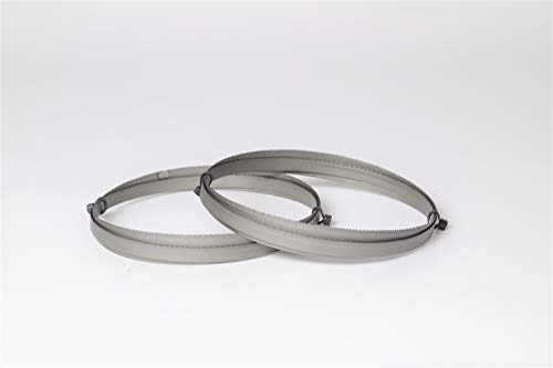 Set di 2 lame per sega a nastro, ad alte prestazioni, 1335 x 13 x 0,65 mm, 8-12 denti bimetallici M42 per acciaio, acciaio inox, ecc.