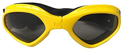 LECONPET Small Dog Cat Sunglasses Waterproof Windproof UV Protection Decorative Sunglasses for Doggy Puppy (Yellow)