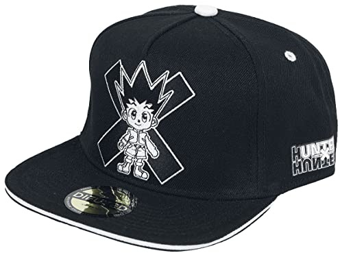Difuzed Unisex X Hunter-Gon Freecss-Casquette Snapback Baseballkappe, Schwarz, 58cm Approx