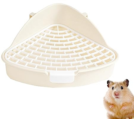 toilette pour lapin | Bac à litière triangulaire pour chat avec grancapacité et haute protection contre les projections d'eau | Toilettes d'angle pour animaux compagnie - Litière
