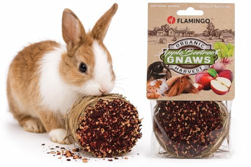 foin lapin - snack rouleau de foin - pomme & betterave - 9x9x6 cm - 75 g - pour rongeurs - 100% comestible - sans céréales ni sucres ajoutés - fabriqué en Europe