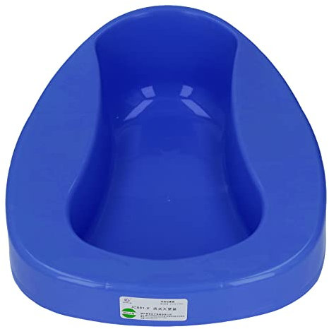 Padella, Padella in Plastica per Donne Anziane Incinte Padella Grande per Infermieri Addensare Pendenza di 10 Gradi Costretti a Letto (blu scuro)