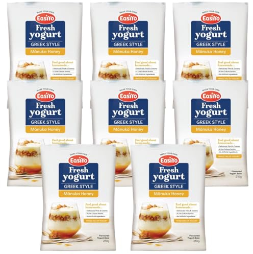 EasiYo Yogurt Greek Style Manuka Honey 8 Pack Yoghurt
