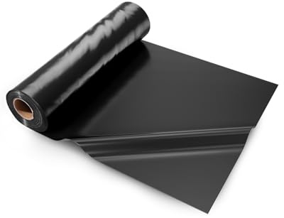 VEVOR Telo di Plastica 0,15 mm, Barriera al Vapore per Intercapedine 7,31 m x 30,48 m, Telo in Polietilene per Giardino Resistente, Plastica da Costruzione, Telo per Fornitura Plastica Agricola Nero