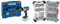 Bosch Professional 18V System Cordless Combi Drill GSB 18V-110 C (incl. Aux. Handle, L-BOXX, Without Battery/Charger) + 43x Extra Hard Screwdriver Bit Set (197 x 110.5 mm, Accessories)