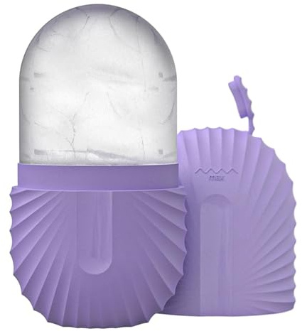 Ylnailky Facial Ice Roller,Beauty Tool Face Skin Cooling | Silicone Facial Massage Ice Roller,for Home Travel Vacation Apartment Hotel School Holiday Birthday