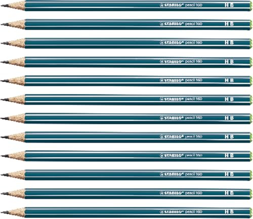 STABILO - Bleistift - pencil 160 in petrol - 12er Pack - Härtegrad HB