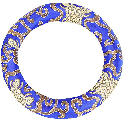 Klangschalen-Kissen, Klangschalen-Kissen Klangschalen-Ringkissen Seiden-Klangschalen-Kissen Rundes Meditationskissen Klangschalen-Teile(Blau) Spielzubehör