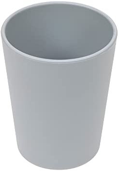 LÄSSIG Gobelet pour enfants Tasse Vaisselle pour enfants sans mélamine, sans BPA, en biocomposite/Mug Geo grey-blue