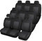 Autositzbezüge Maß kompatibel mit Ford Transit Custom Bus 2012-9-Sitze (6x1) Autositzschoner Sitzbezüge Grau Auto Sitzbezug Autositzauflage Autositz Sitzauflagen P3