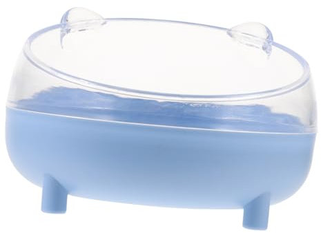 minkissy 2stücke Kleintier Sandbad Container Mit Halbtransparentem Deckel Für Hamster Und Kleine Haustiere Praktisches Design Für Stressfreies Baden Und Beobachten