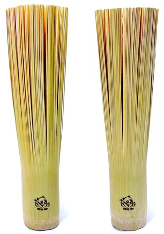 Ring-far Handmade Bamboo Wok Brushes 2 Pack – 100% Natural, No Metal, Eco-Friendly Scrubbers for Carbon Steel & Cast Iron Woks, Pans, Dishes, Teapots(for Small Pot use)