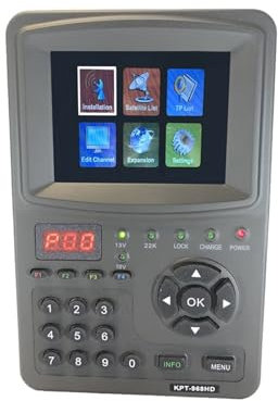 Rilevatore satellitare Cercatore Satellitare DVB-S2 Misuratore Ricevitore TV Satellitare Digitale Full HD MPEG-4 HD DVB-S2+HEVC H2.65 4K Finder AVS+