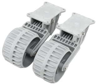 ECUTEE Boat Launching Wheels Boat Transom Launch Wheel 250lbs/110kgs Dinghy Wheels 1Pair Boat RIB Towing Wheels for for Easy Movement of Light Weigh Boats, Inflatables