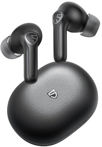 SoundPEATS T3 Pro Wireless Earbuds, 12mm Dynamic Driver Bass Stereo, ANC Noise Cancelling Bluetooth 5.4 Earphones, 28H Playtime, IPX4 Waterproof, Built-in Mic for Clear Calls