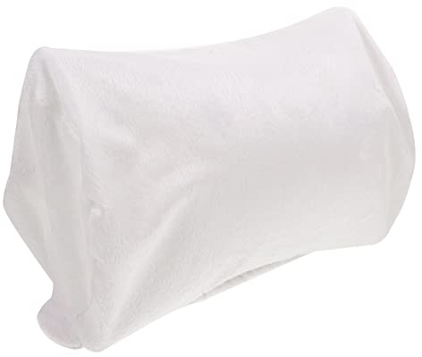 IMIKEYA Funda para Almohada Cervical De Coche Cristal Suave Cubierta Reutilizable para Cojín De Apoyo De Cuello Color Blanco Protección Cómoda y Duradera