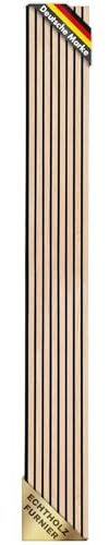 Floordirekt 3D Akustikpaneele Wandpaneele mit Echtholzfurnier für eine angenehme Raumakustik, Lamellenwand Holz und Filz, Wandverkleidung als Schallschutz, Schalldämmung (White Oak, 275 x 27 cm)