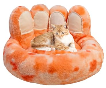 Tuxuseo Cuccia per cani lavabile con rivestimento rimovibile | Calmante e morbido letto per gatti con fondo antiscivolo, morbido posto per dormire come mobili per appartamento, camera da letto