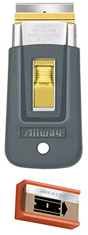 Allway Tool Sgs Soft Grip Safety Glass Scraper, 3/4 X 3-3/4 (Pack of 10)