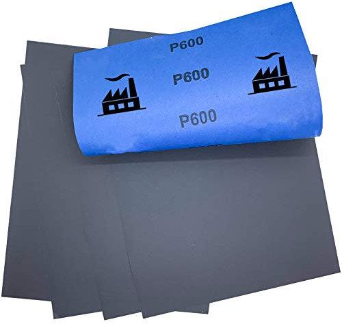 Dipoxy - Papel de lija P600 (5 unidades, 230 x 280 mm)