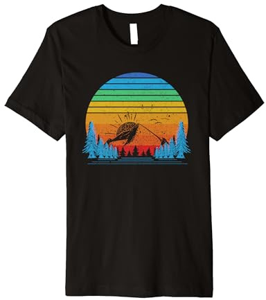 Outdoor Sunset Mountains Forest Geocaching Lover Funny Premium Tri-blend T-Shirt