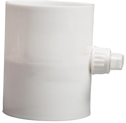 LOVIVER Serranda di volume manuale del condotto, valvola di regolazione in PVC, serranda antiriflusso, diramazione del condotto dell'aria, Diametro Interno 150 Mm