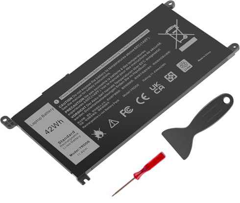 ASUNCELL YRDD6 Laptop Battery for Dell Inspiron 15 3000 3493 3582 3583, Inspiron 14 5000 5480 5485 5491, Latitude 3310 2-in-1, Inspiron 15 7000 7586, Vostro 3491 5481 5581 5490, 11.4V/42Wh