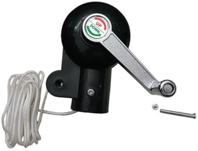 Gralara Accessori per ombrelloni da Giardino, manovella per ombrellone Facile da installare con Corda per ombrelloni da Giardino Esterno