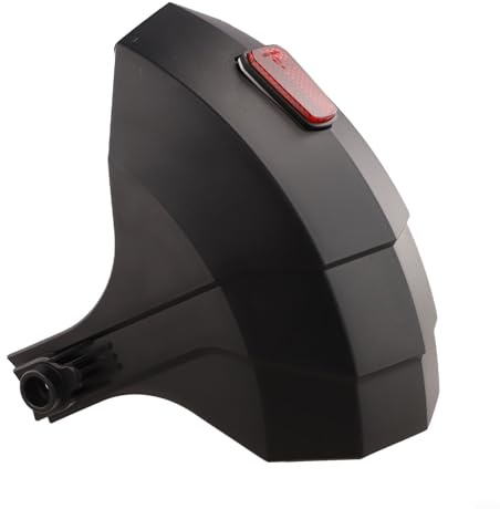 Bulevisiter Garde-boue arrière pour scooter électrique Kukirin G3 G4, garde-boue en plastique avec lentille réfléchissante pour une meilleure protection de conduite (noir)