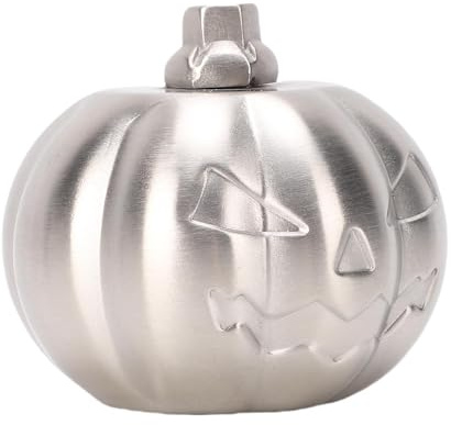 Yctze Confezione 6 Cubetti di Ghiaccio Riutilizzabili in Acciaio Inossidabile con Pietre di Whisky, Cubetti di Raffreddamento in Metallo a Forma di Zucca, Ideali per Raffreddare Whisky, Vino e