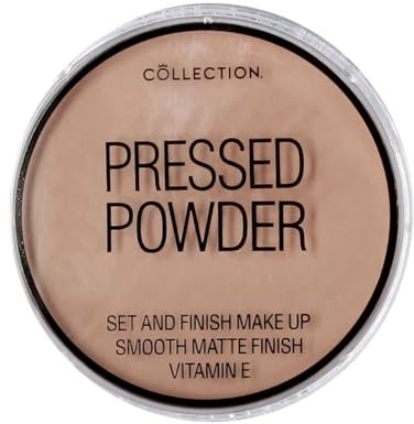 Collection Cosmetics Pressed Powder, Velvety Matte Finish, 15g, Candlelight