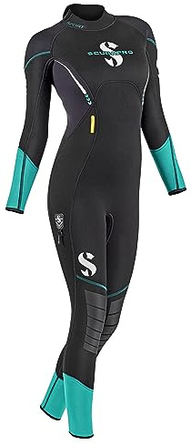SCUBAPRO Women's Sport Steamer Wetsuit with 3mm Thickness, X-Large, Black/Caribbean