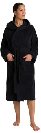arena Soft Robe Core, Bademantel aus Baumwolle für Damen und Herren, Unisex-Bademantel aus Frottee mit Kapuze und Taschen, Angenehm und Leicht