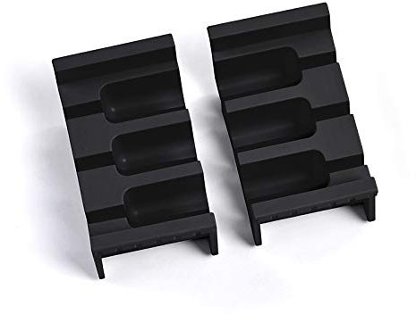 SOTECH Porte-couteaux Compartiment de tiroirs cuiso pour 3 couteaux, Noir, Gris anthracite, 93 mm, Pour coupelle de 100