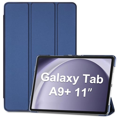 ProCase Smart Case for Galaxy Tab A9+ Plus 11 Inch 2023 SM-X210 SM-X215 SM-X216 SM-X218, Slim Stand Hard Back Shell Protective Tablet Cover Folio Case for Galaxy Tab A9+ Plus 11” -Navy