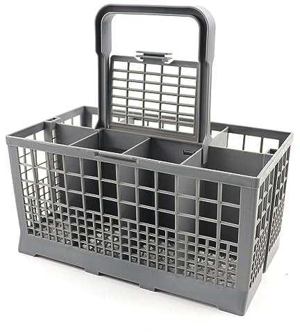 SueaLe Panier à couverts universel pour lave-vaisselle (24,1 x 13,7 x 12,2 cm) - Panier universel avec poignée de rechange pour lave-vaisselle