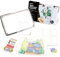Funto Blanko Aquarellpapier Postkarten, 100% Baumwolle, 28 Postkarten + 2 Blätter Briefmarken,A6(10,2×15,2cm), 140lb/300gsm, saurefreies Hochleistungskunstpapier für Dankeskarten und Grußkarten